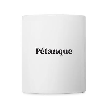 Boule Kugeln für Bouler Boules Set und Petanque - Tasse - Weiß - Vorne