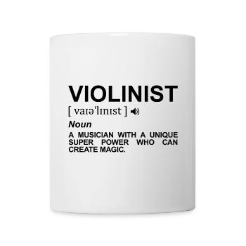 Violinist Definition - Tasse - Weiß - Vorne