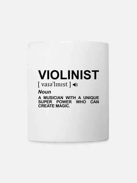 Violinist Definition - Tasse - Weiß