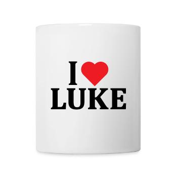t-shirt j’aime Luke t-shirt idée cadeau - Mug blanc - blanc - Devant
