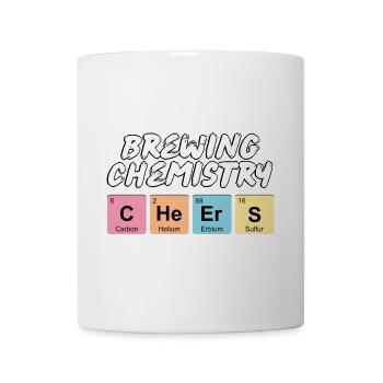 Inscription amusante avec les noms des éléments chimiques - Mug blanc - blanc - Devant