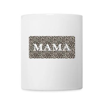 Mom "mom straight leopard" mom - Mug - white - Front