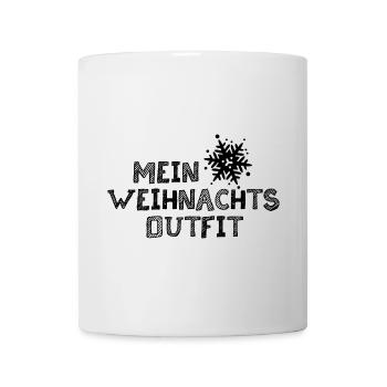 xmas outfit design Stern Schneeflocke Weihnachten - Tasse - Weiß - Vorne