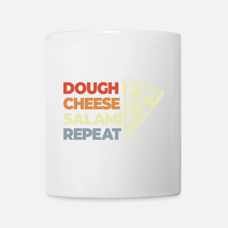 Drôle de dicton de pizza - Mug blanc - blanc