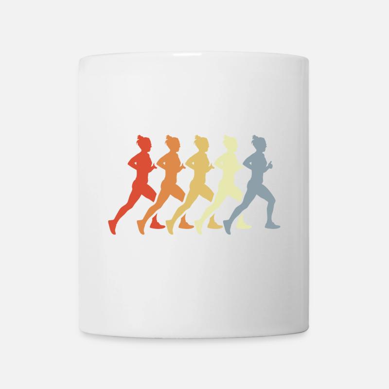 Coureur vintage - Mug blanc - blanc