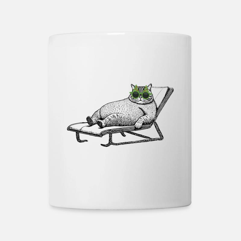Vacances pour chats - Mug blanc - blanc