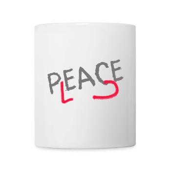 PLEASE PEACE - Tasse - Weiß - Vorne