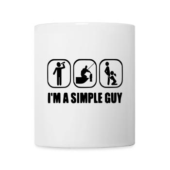 I am a Simply Guy - Tasse - Weiß - Vorne
