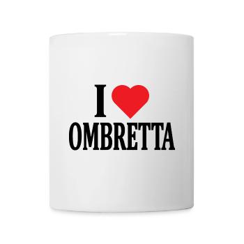 t-shirt I love Ombretta t-shirt idée cadeau - Mug blanc - blanc - Devant