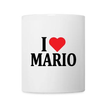 I love Mario t-shirt t-shirt gift idea - Mug - white - Front