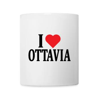 t-shirt I love Ottavia t-shirt gift idea - Mug - white - Front