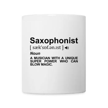 Saxophonist Definition - Tasse - Weiß - Vorne