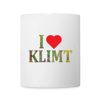 T-Shirt I love Klimt T-Shirt Geschenkidee - Tasse - Weiß - Vorne