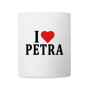 t-shirt J’aime Petra t-shirt idée cadeau - Mug blanc - blanc - Devant
