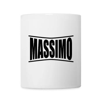 t-shirt Massimo t-shirt idée cadeau - Mug blanc - blanc - Devant