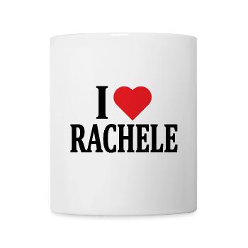 t-shirt I love Rachele t-shirt gift idea - Mug - white - Front