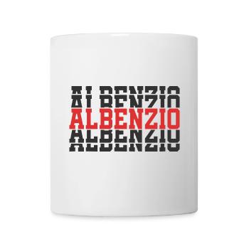 Albenzio t-shirt gift t-shirt stacked text - Mug - white - Front