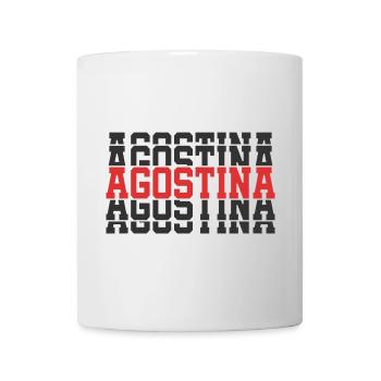 Agostina t-shirt gift t-shirt stacked text - Mug - white - Front