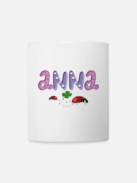Marienkäfer Kleeblatt Anna - Tasse - Weiß