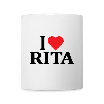 T-Shirt Ich liebe Rita T-Shirt Geschenkidee - Tasse - Weiß - Vorne