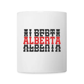 t-shirt alberta t-shirt gift idea stacked text - Mug - white - Front