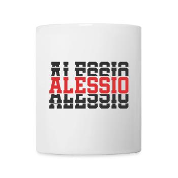 Alessio T-Shirt T-Shirt gestapelter Text Geschenkidee - Tasse - Weiß - Vorne