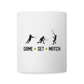 Tennis - Spiel Set Match - Tasse - Weiß - Vorne