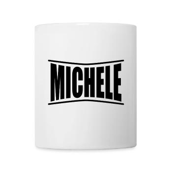 t-shirt Michele t-shirt idée cadeau - Mug blanc - blanc - Devant