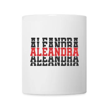 t-shirt Aleandra t-shirt gift stacked text - Mug - white - Front