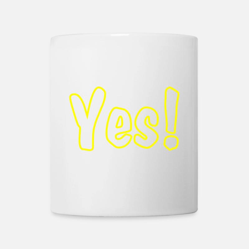 Yes Yellow - Tasse - Weiß
