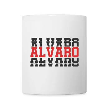 t-shirt Alvaro t-shirt gift idea stacked text - Mug - white - Front