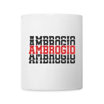 t-shirt Ambrogio gift t-shirt stacked text - Mug - white - Front