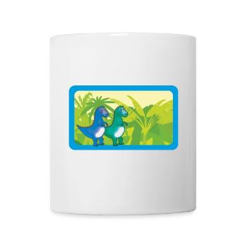Bébé Dinos T-Rex | personnalisable - Mug blanc - blanc - Devant