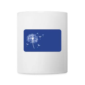 Bleu pissenlit - personnalisable - Mug blanc - blanc - Devant