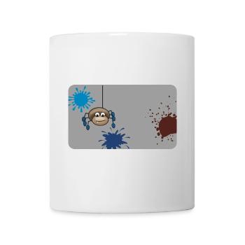 Éclaboussure de couleur Monster Spider Grey - Mug blanc - blanc - Devant