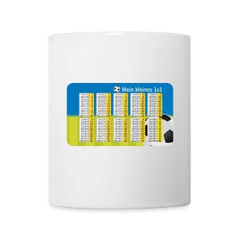 Soccer Petit 1x1 - Bleu Vert Apprendre les mathématiques - Mug blanc - blanc - Devant