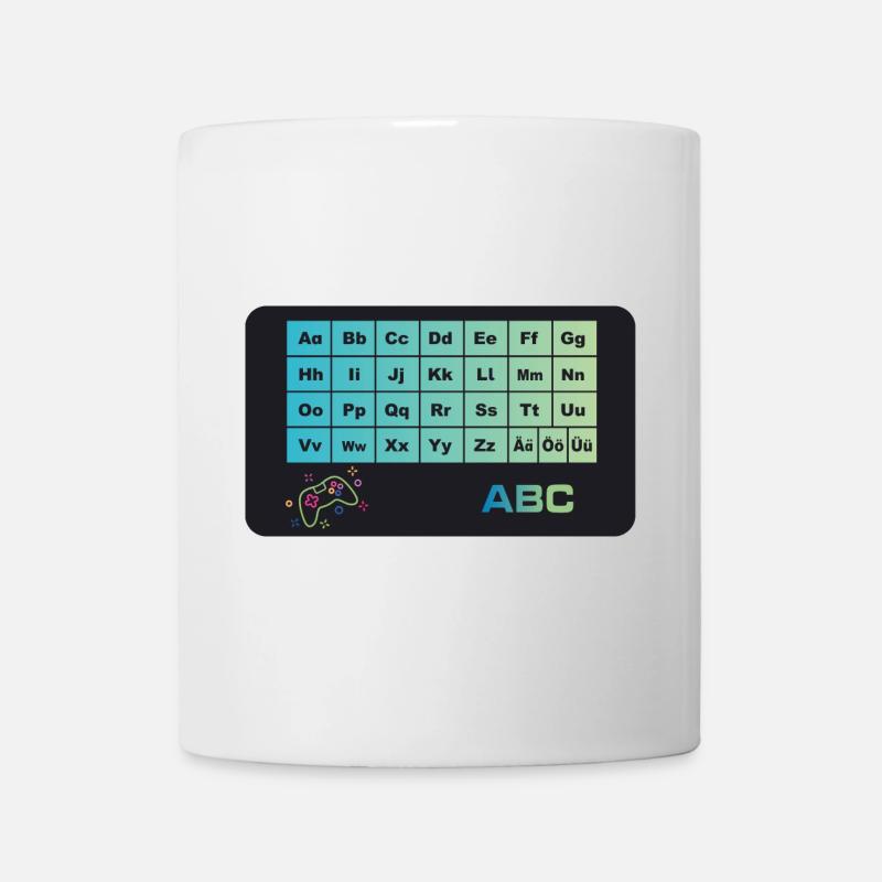 Spielecontroller - ABC Alphabet - Tasse - Weiß