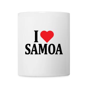 t-shirt J’aime les Samoa t-shirt idée cadeau - Mug blanc - blanc - Devant