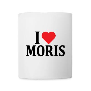 T-Shirt I love Moris T-Shirt Geschenkidee - Tasse - Weiß - Vorne