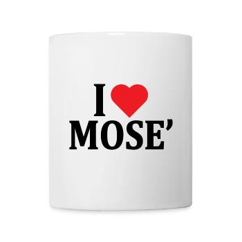t-shirt j’aime Mose t-shirt idée cadeau - Mug blanc - blanc - Devant