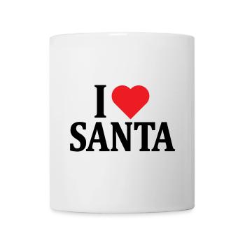 t-shirt j’aime le Père Noël t-shirt idée cadeau - Mug blanc - blanc - Devant