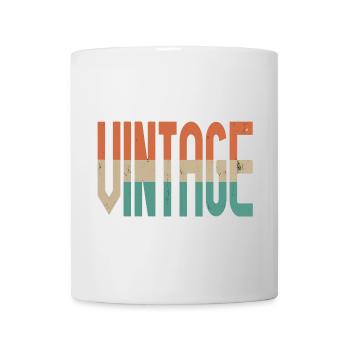 Design de motif rétro de style vintage - Mug blanc - blanc - Devant