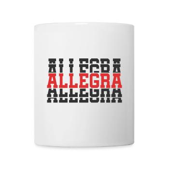 Cheerful t-shirt t-shirt gift idea stacked text - Mug - white - Front
