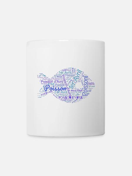 POISSON. POISSON D'AVRIL - Mug blanc - blanc