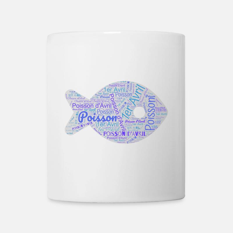 POISSON. POISSON D'AVRIL - Mug blanc - blanc