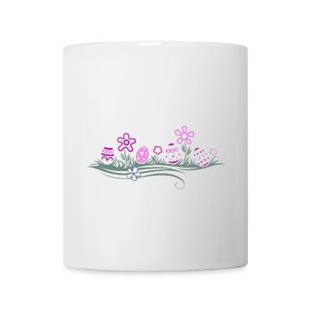 Easter Easter Eggs in the Grass - Mug - white - Front