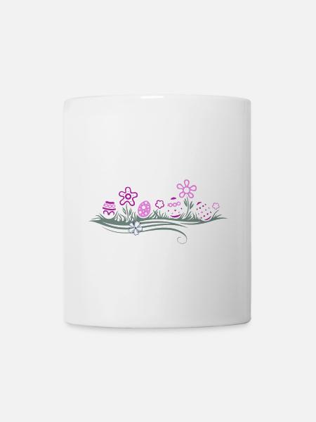 Ostern Ostereier im Gras - Tasse - Weiß