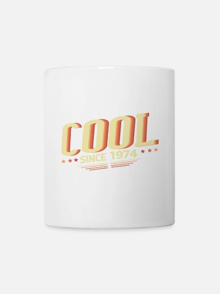 Cool seit 1974 - Tasse - Weiß