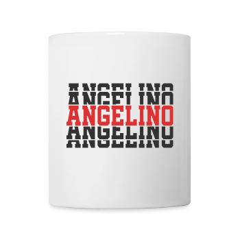 Angelino t-shirt stacked text gift t-shirt - Mug - white - Front