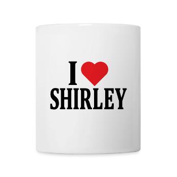 I love Shirley t-shirt t-shirt gift idea - Mug - white - Front